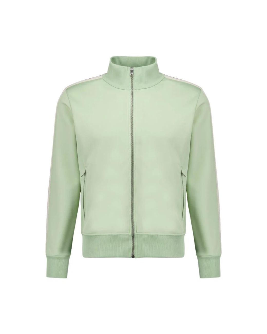 Palm Angels Fitness ,Groen ,Polyester Track Jacket Met Rits En Logo-Borduursel in het Green voor heren