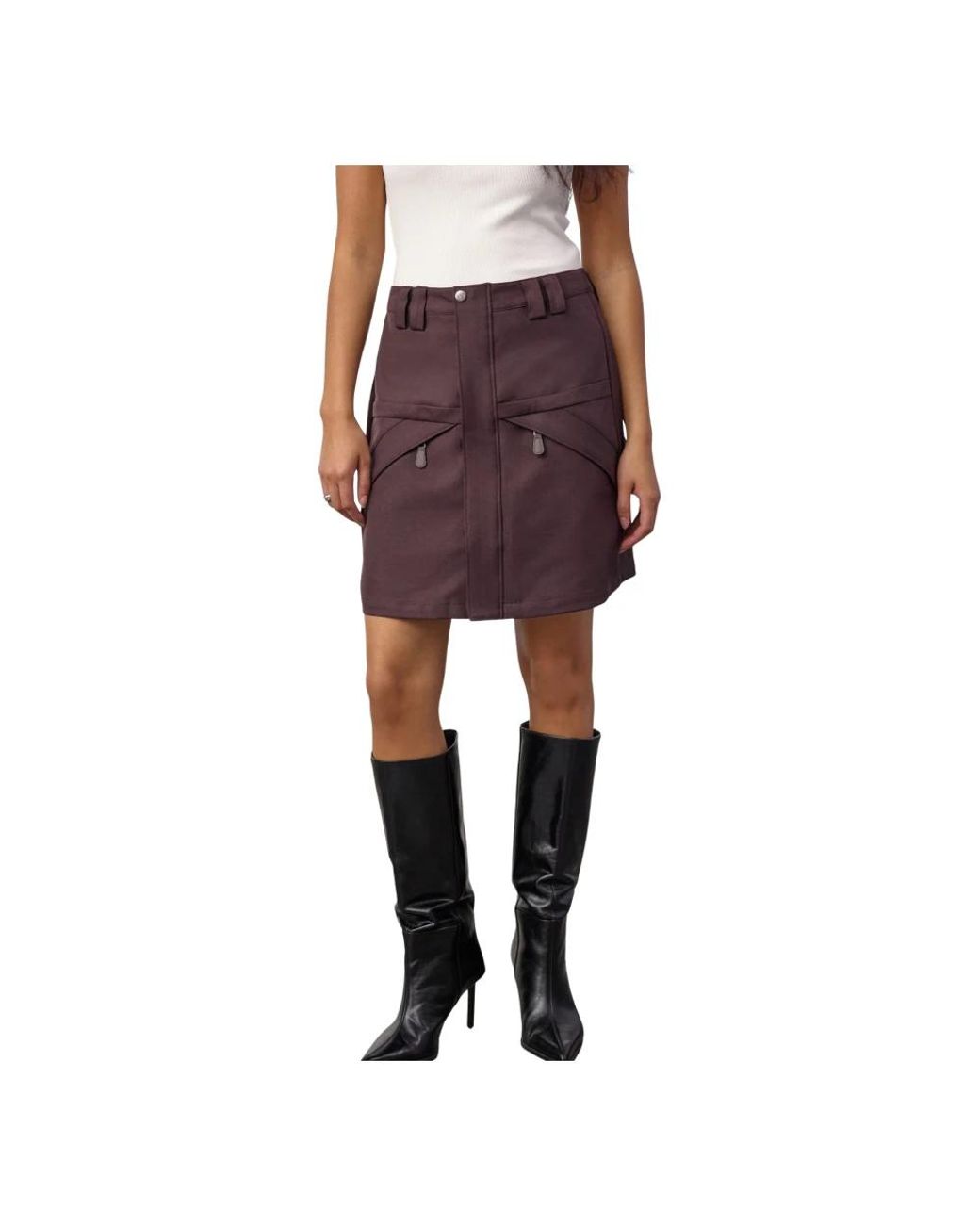 co'couture Jadecc Rok in het Purple