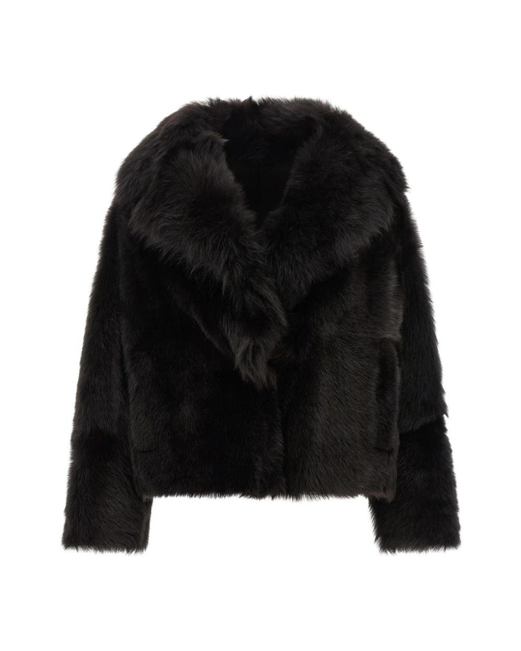 Blancha Toscana Shearling Jas in het Black