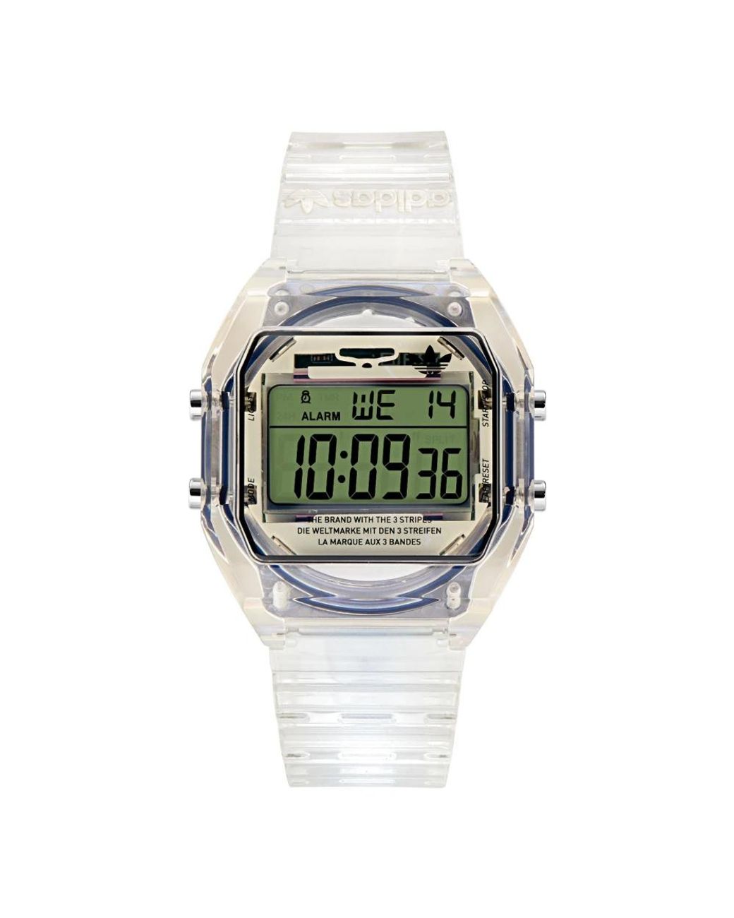 Adidas Green Digital Two Crystal Watch Aost24061 Resin