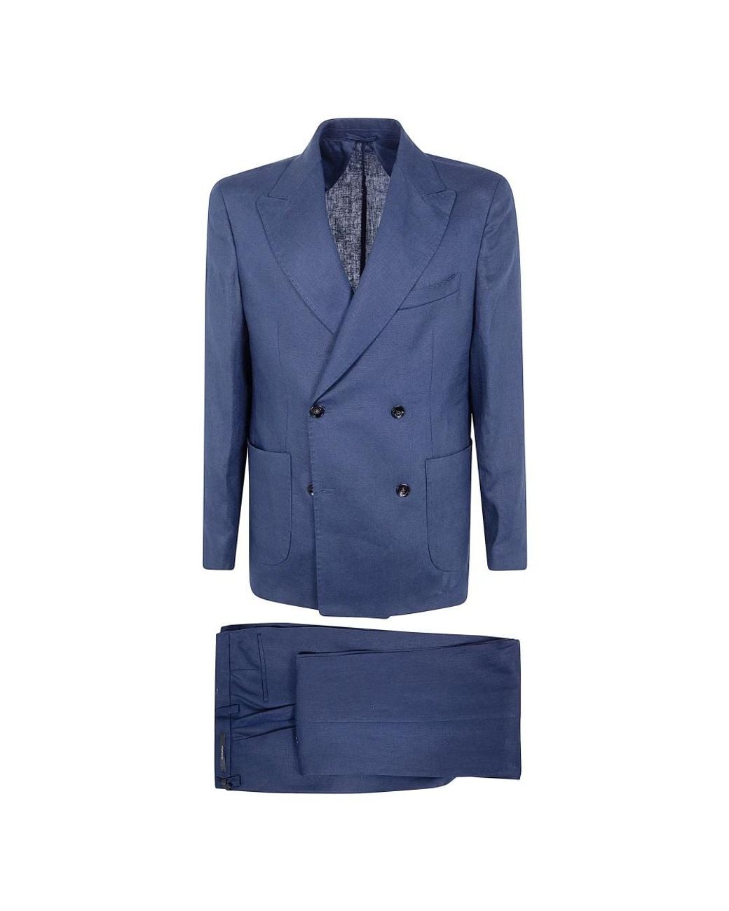 Double Breasted Suits Michael Coal de hombre de color Blue