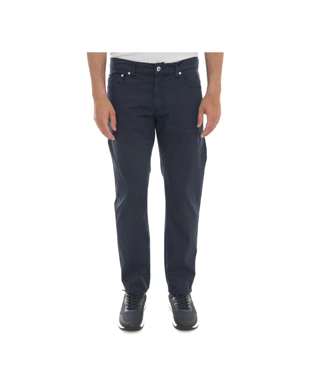 Harmont & Blaine Blue Slim-Fit Trousers for men