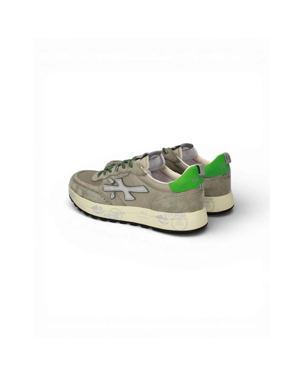 Premiata Green Sneakers for men
