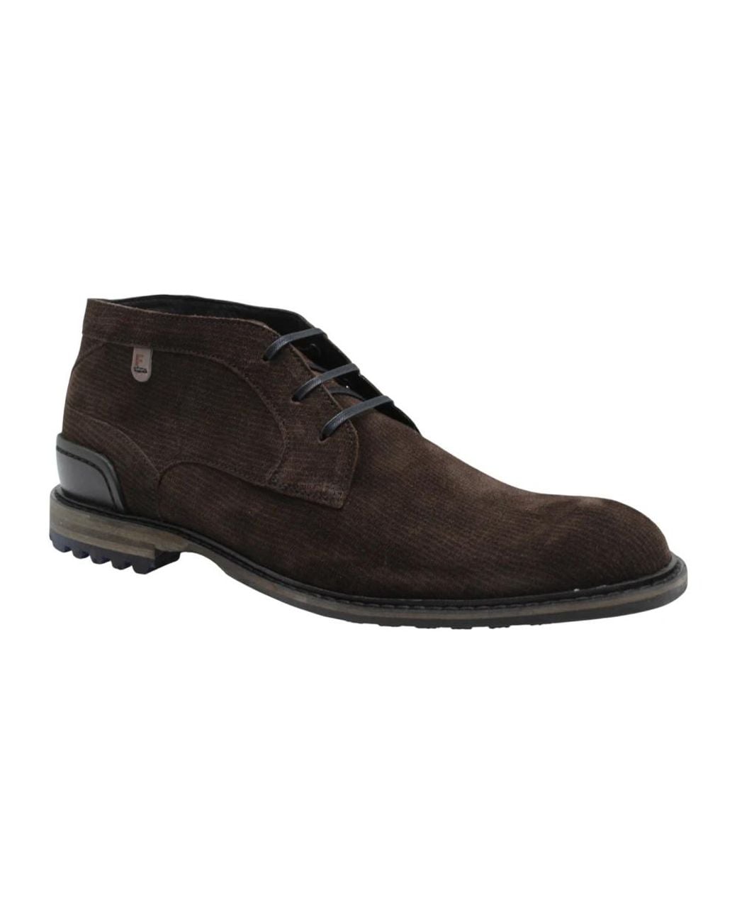 Floris Van Bommel Black Lace-Up Boots for men
