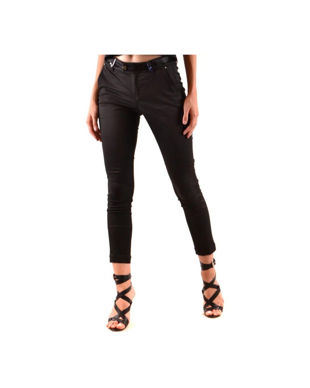 Jacob Cohen Black Slim-Fit Trousers