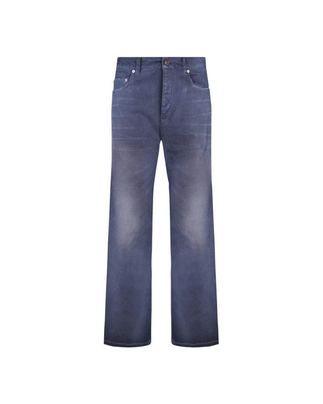 Balenciaga Blue Straight Fit Jeans for men