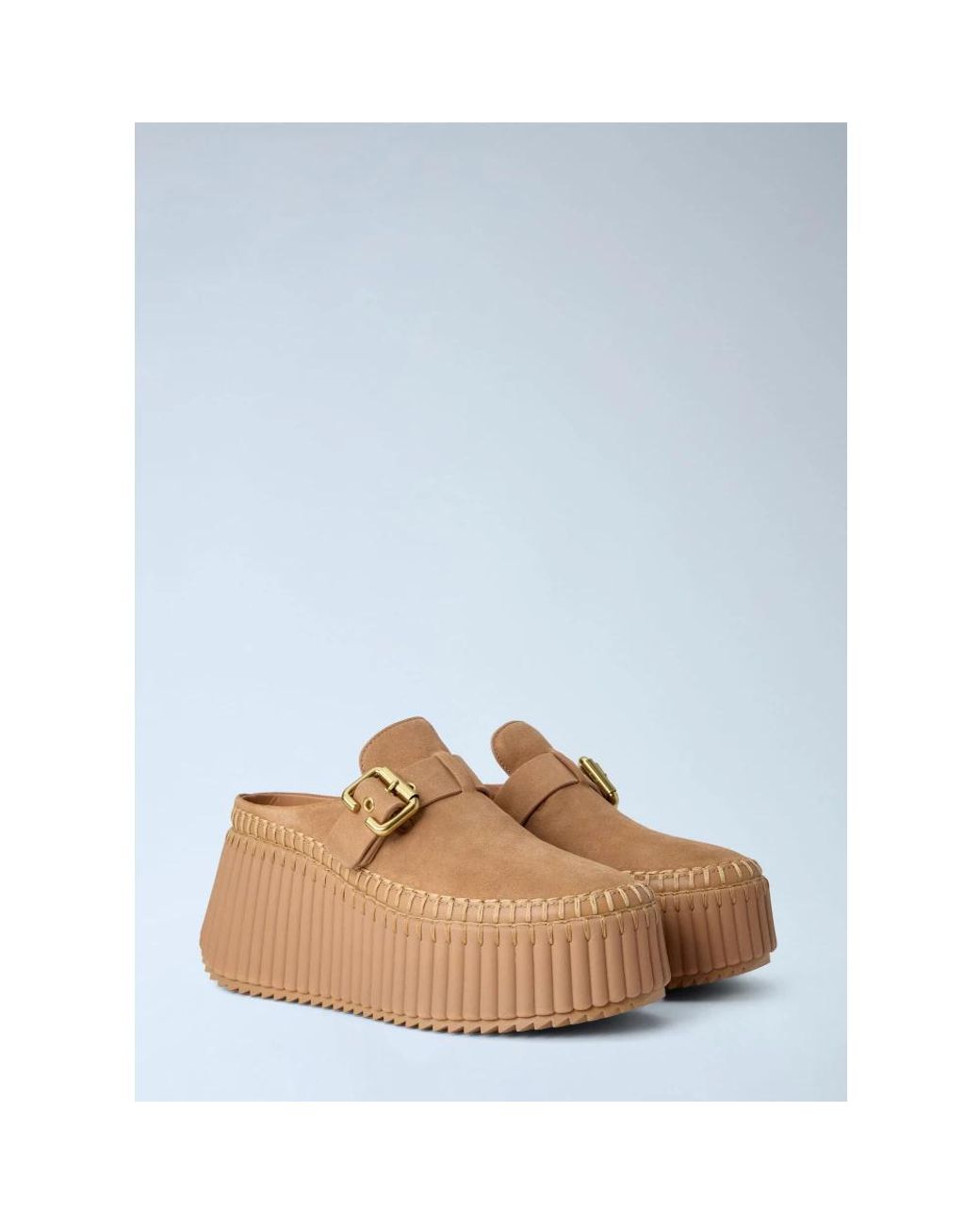 Chloé Brown Wedges