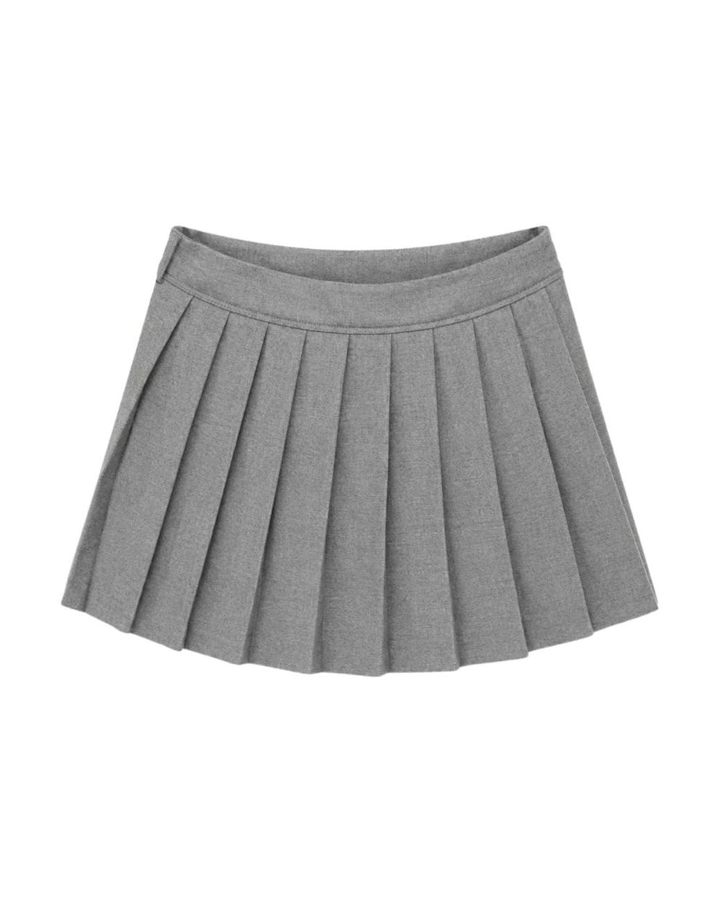 Nine:inthe:morning Gray Short Skirts
