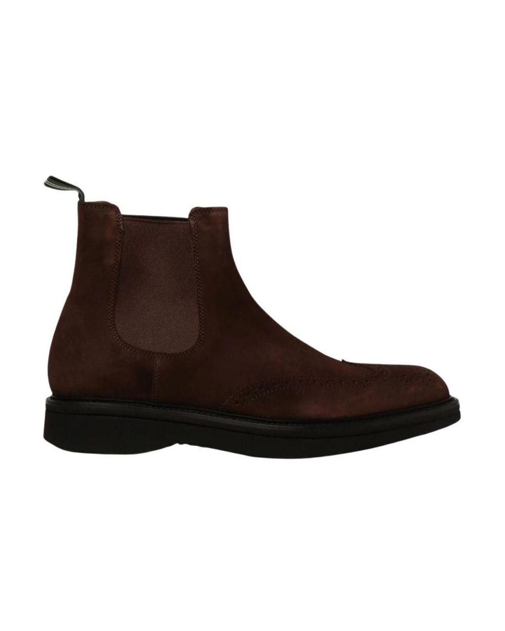 Green George Brown Chelsea Boots for men