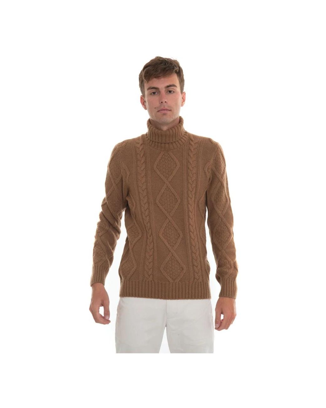 Gran Sasso Brown Turtlenecks for men
