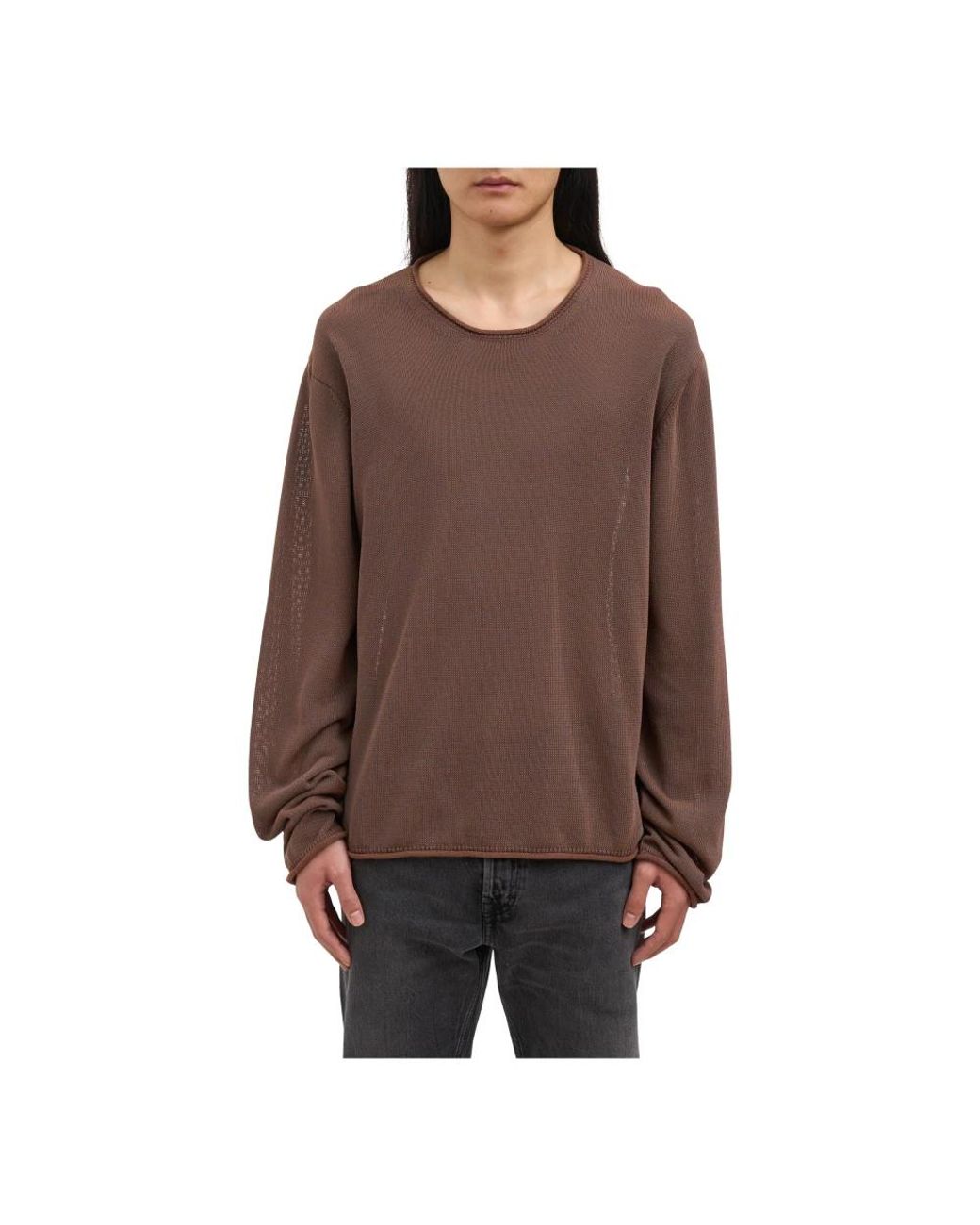 Our Legacy Brown Round-Neck Knitwear for men