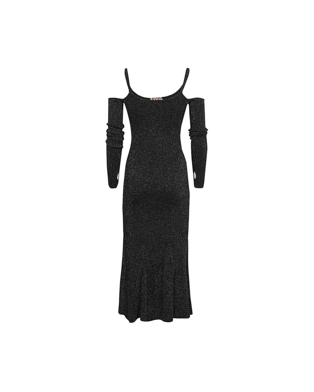 Versace Jeans Couture Black Knitted Dresses