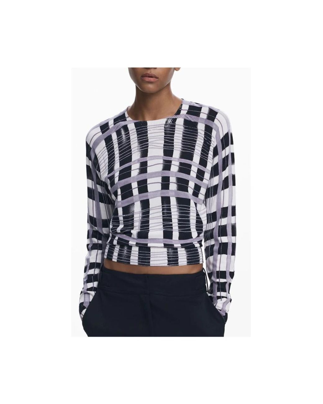 Desigual Blue Round-Neck Knitwear