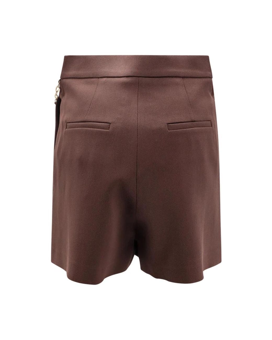 Elisabetta Franchi Brown Short Shorts