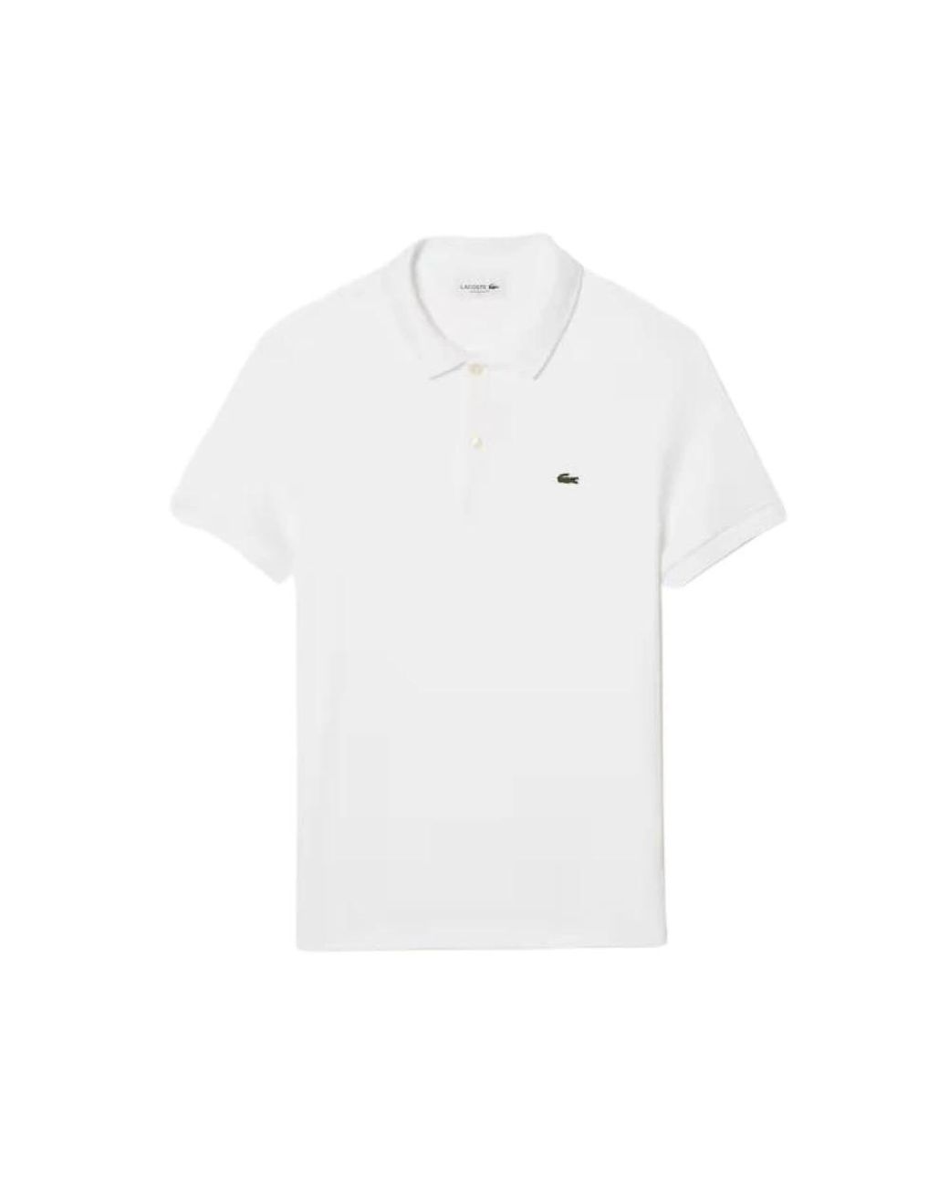 Lacoste Tops ,Wit ,Polo Met Korte Mouwen En 2 Knopen in het White voor heren