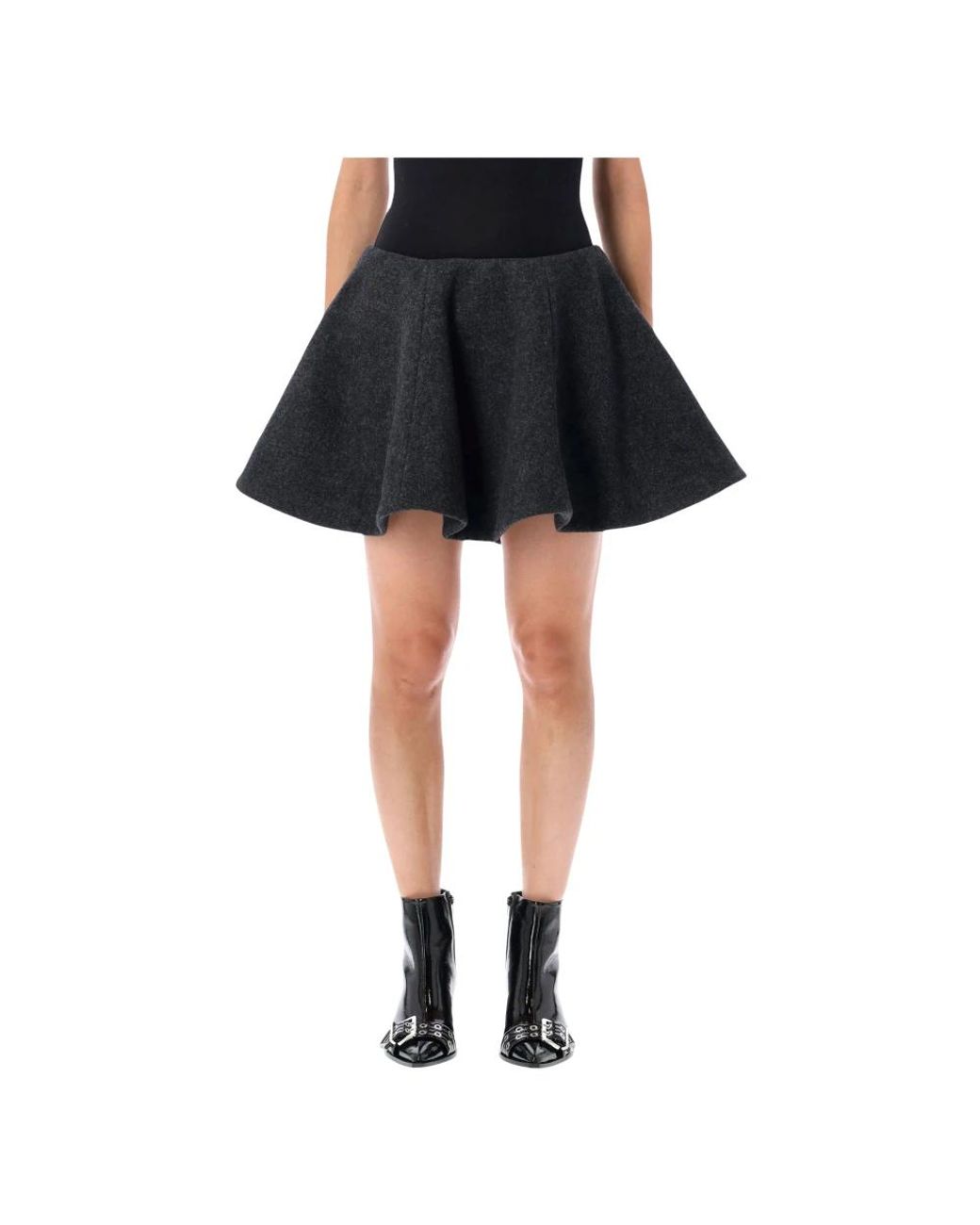 Ganni Black Short Skirts