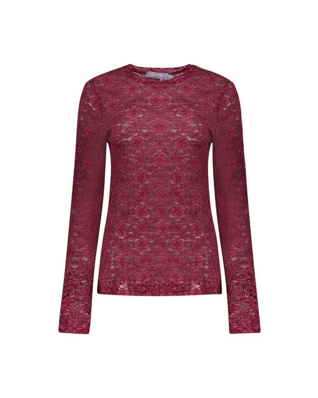 Geisha Lace Top in het Red