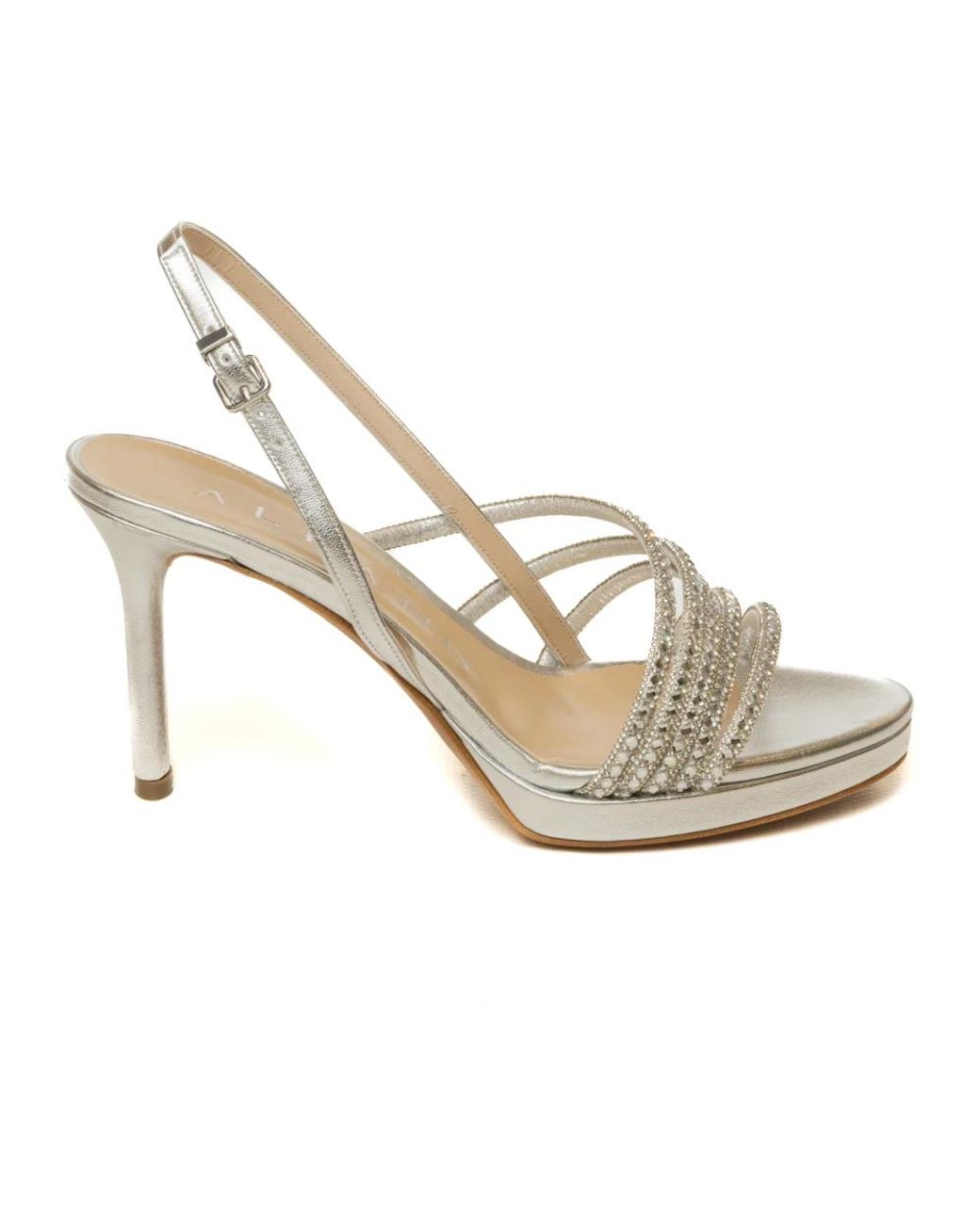 Albano White High Heel Sandals