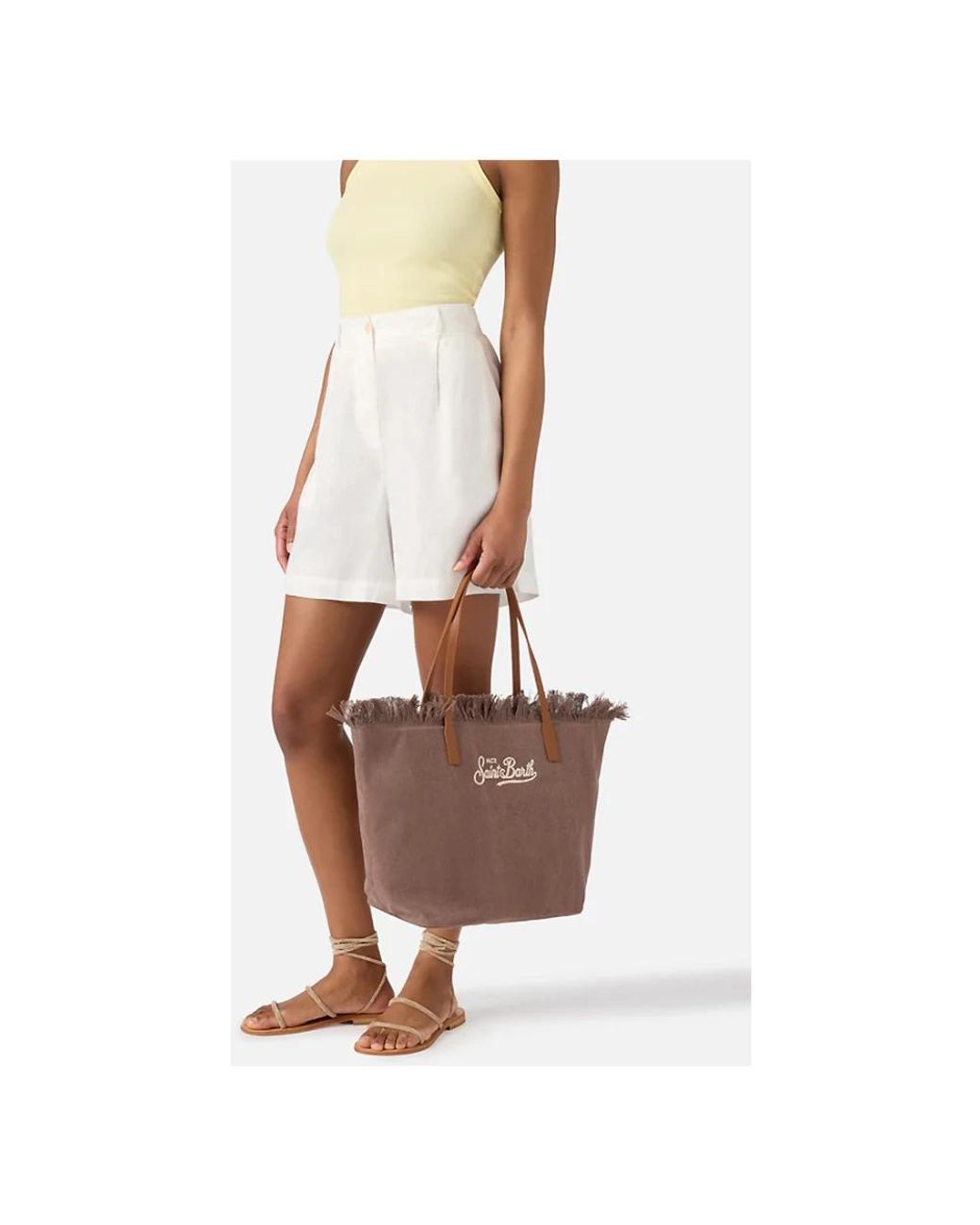 Mc2 Saint Barth Brown Tote Bags