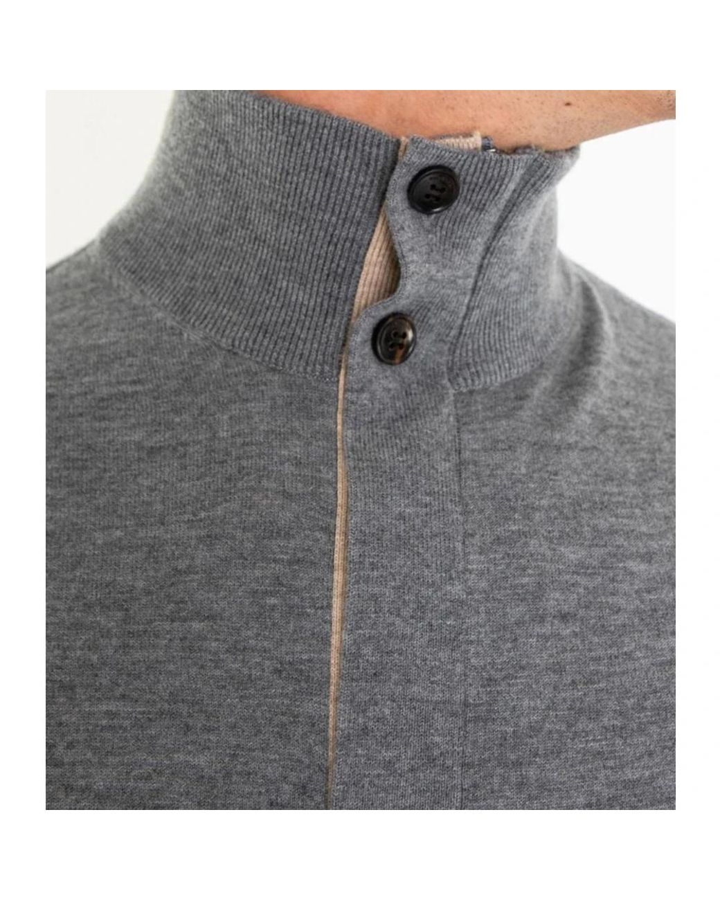 Pal Zileri Gray Turtlenecks for men
