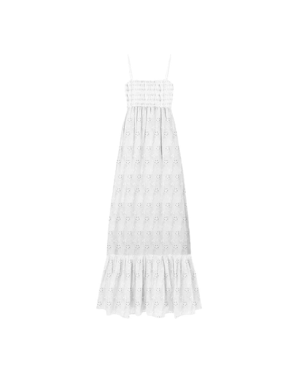 Maxi Dresses Mc2 Saint Barth de color White