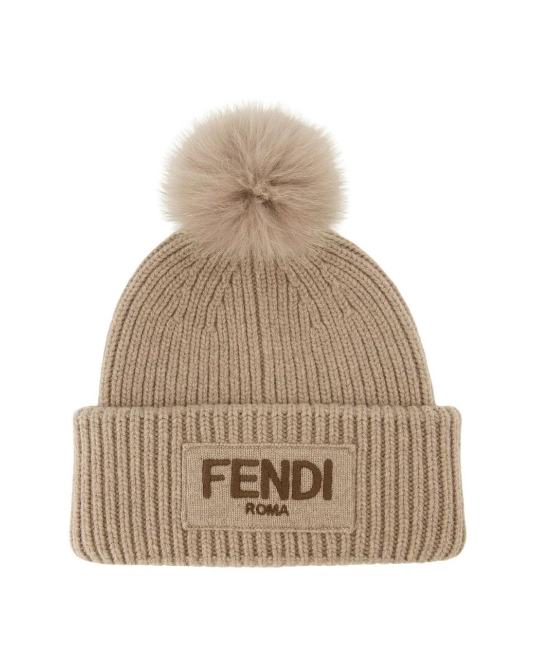 Fendi Natural Beanies