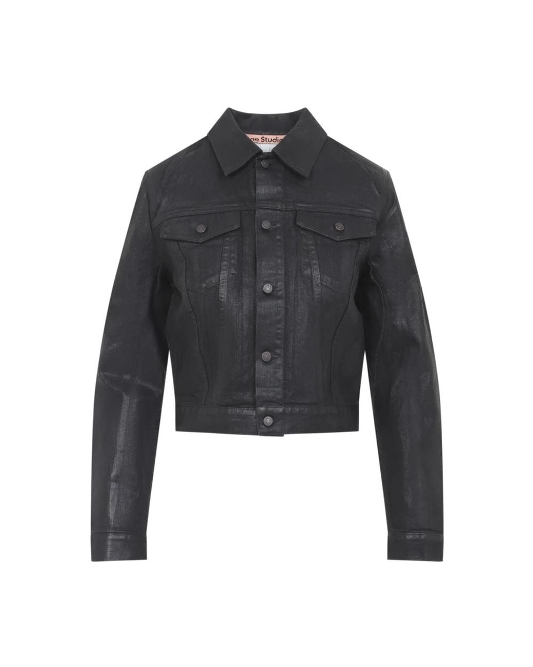 Denim Jackets Acne de color Black