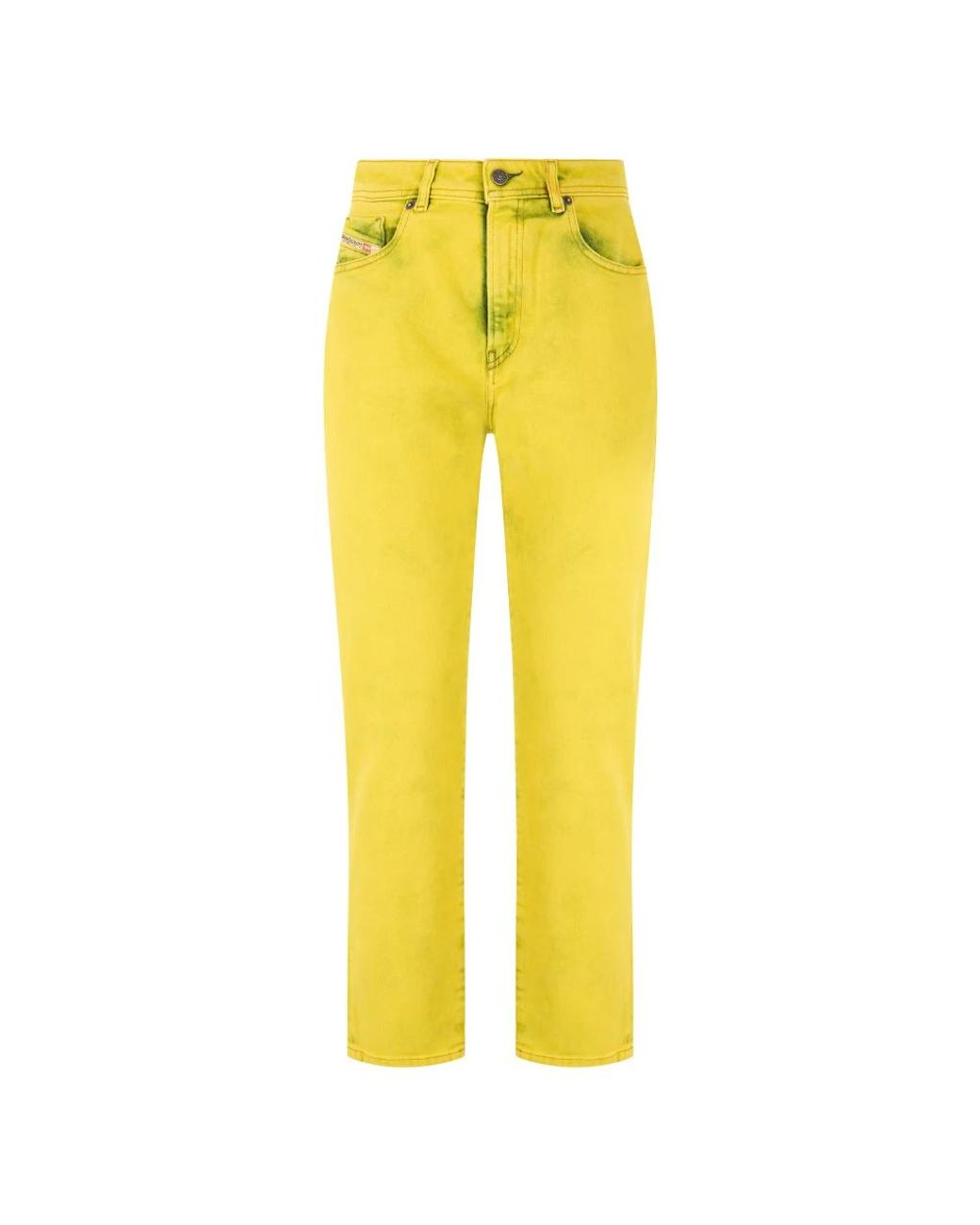 DIESEL Yellow Straight Fit Jeans