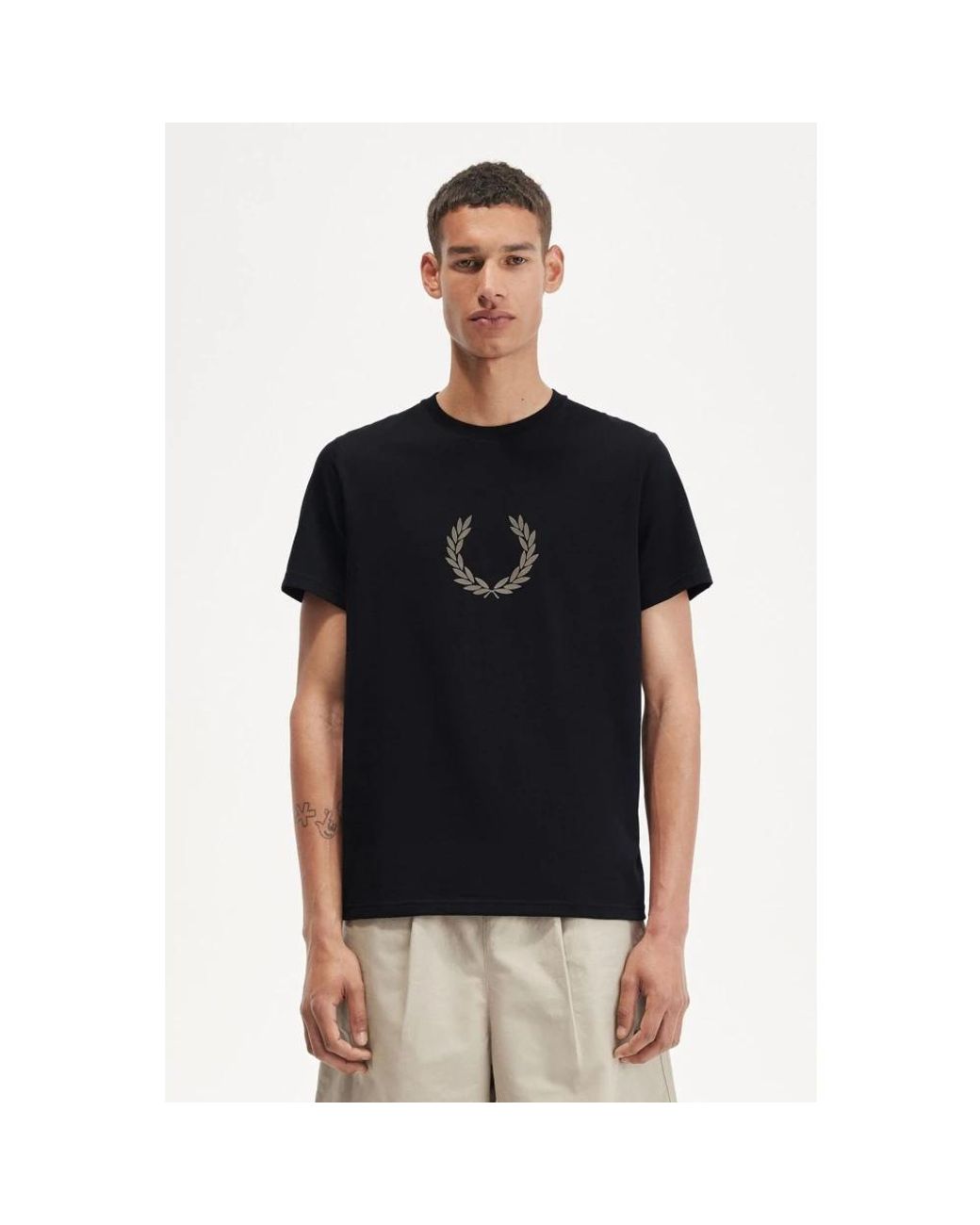 Fred Perry Black T-Shirts for men