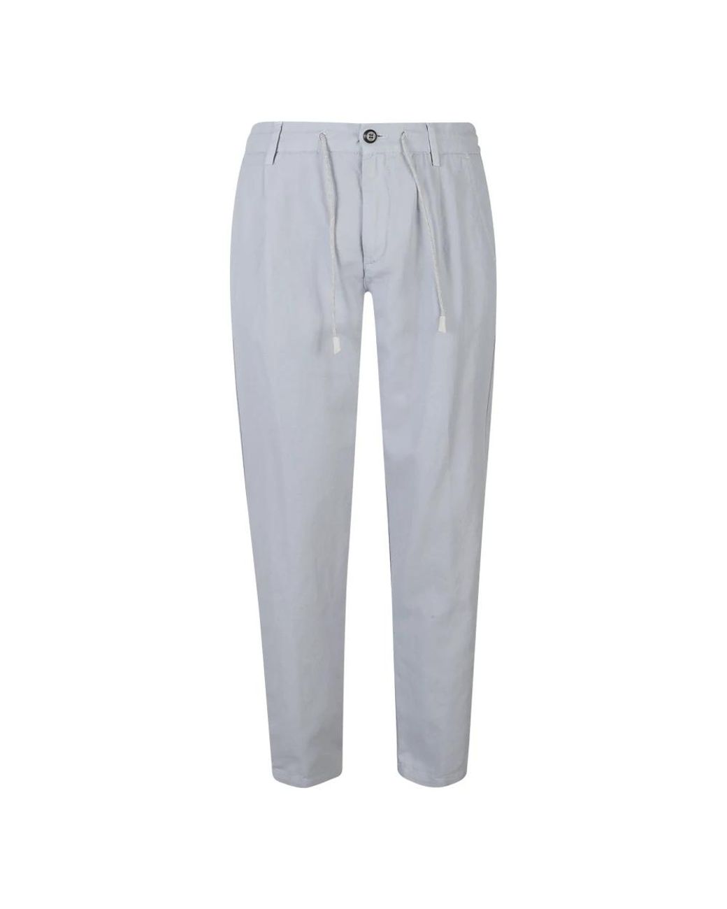 Eleventy Gray Slim-Fit Trousers for men