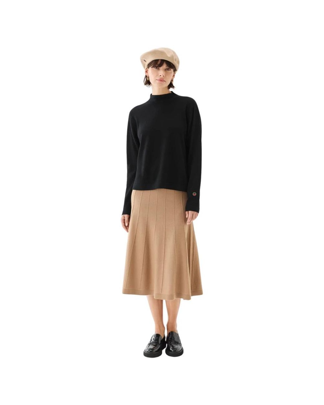 BUSNEL Odette Turtleneck Top in het Black