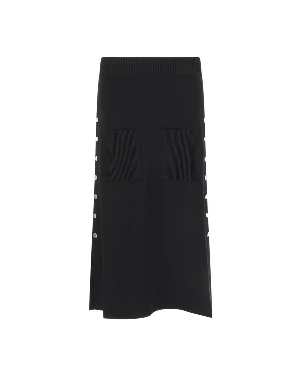 Lanvin Geribbelde Midirok in het Black