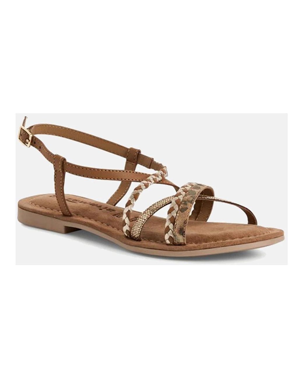 Tamaris Brown Flat Sandals