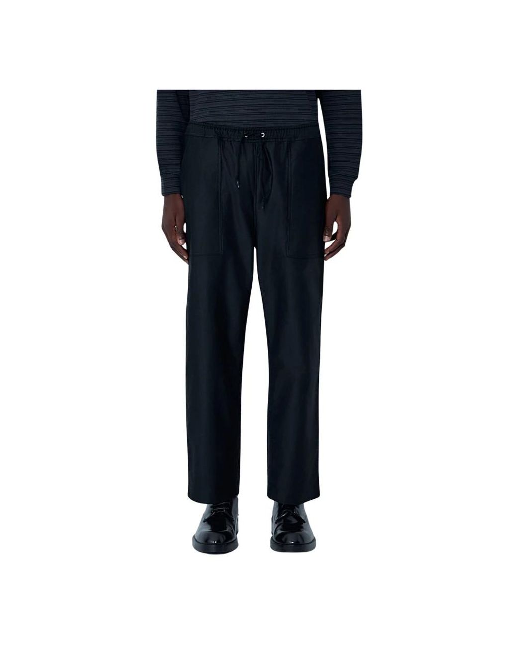 Comme des Garçons Blue Straight Trousers for men