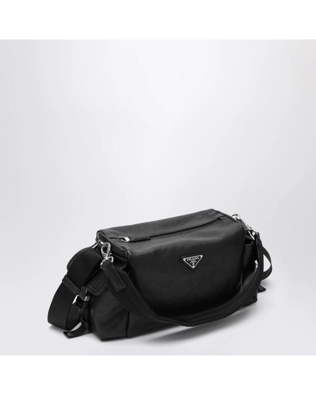 Prada Explore Ledertasche in Black für Herren