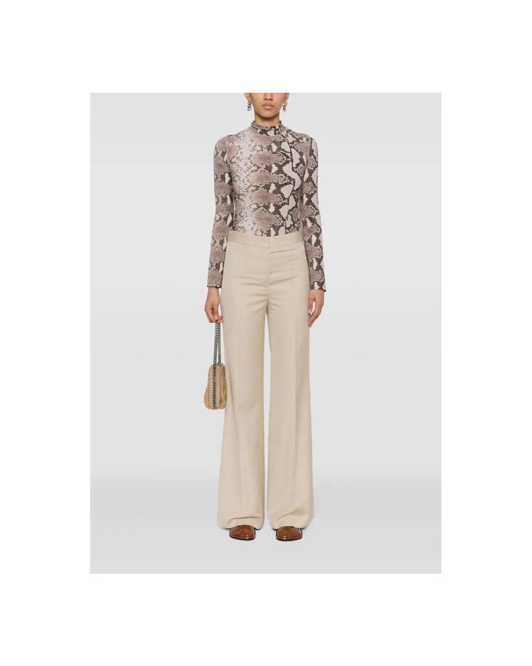 Stella McCartney Natural Wide Trousers