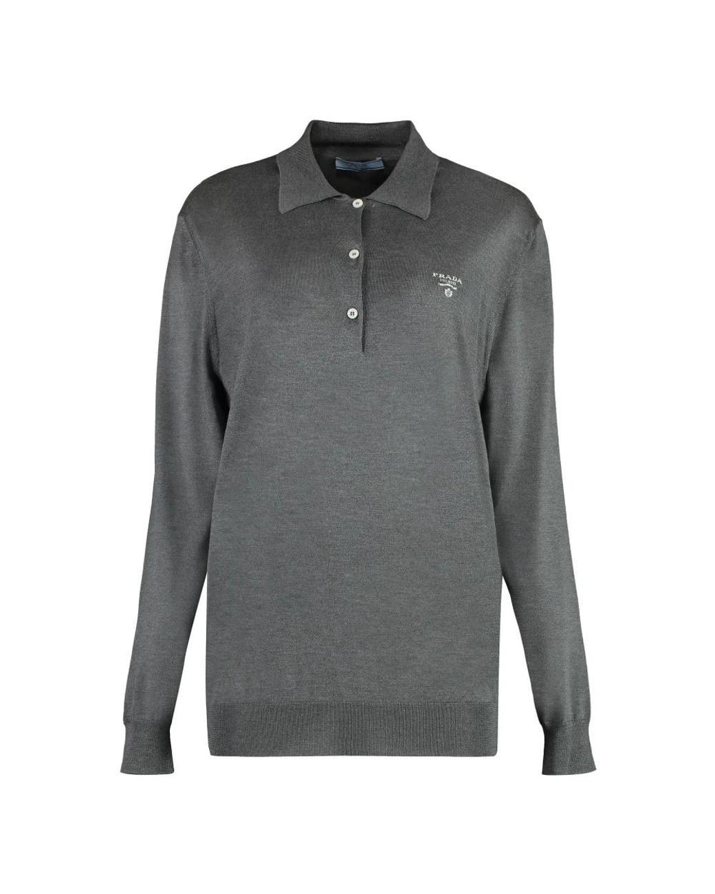 Prada Gray Polo Shirts