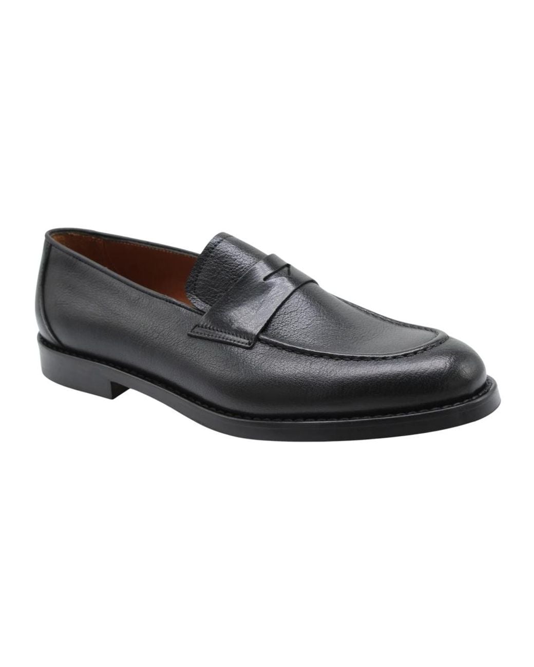Flécs Black Loafers for men