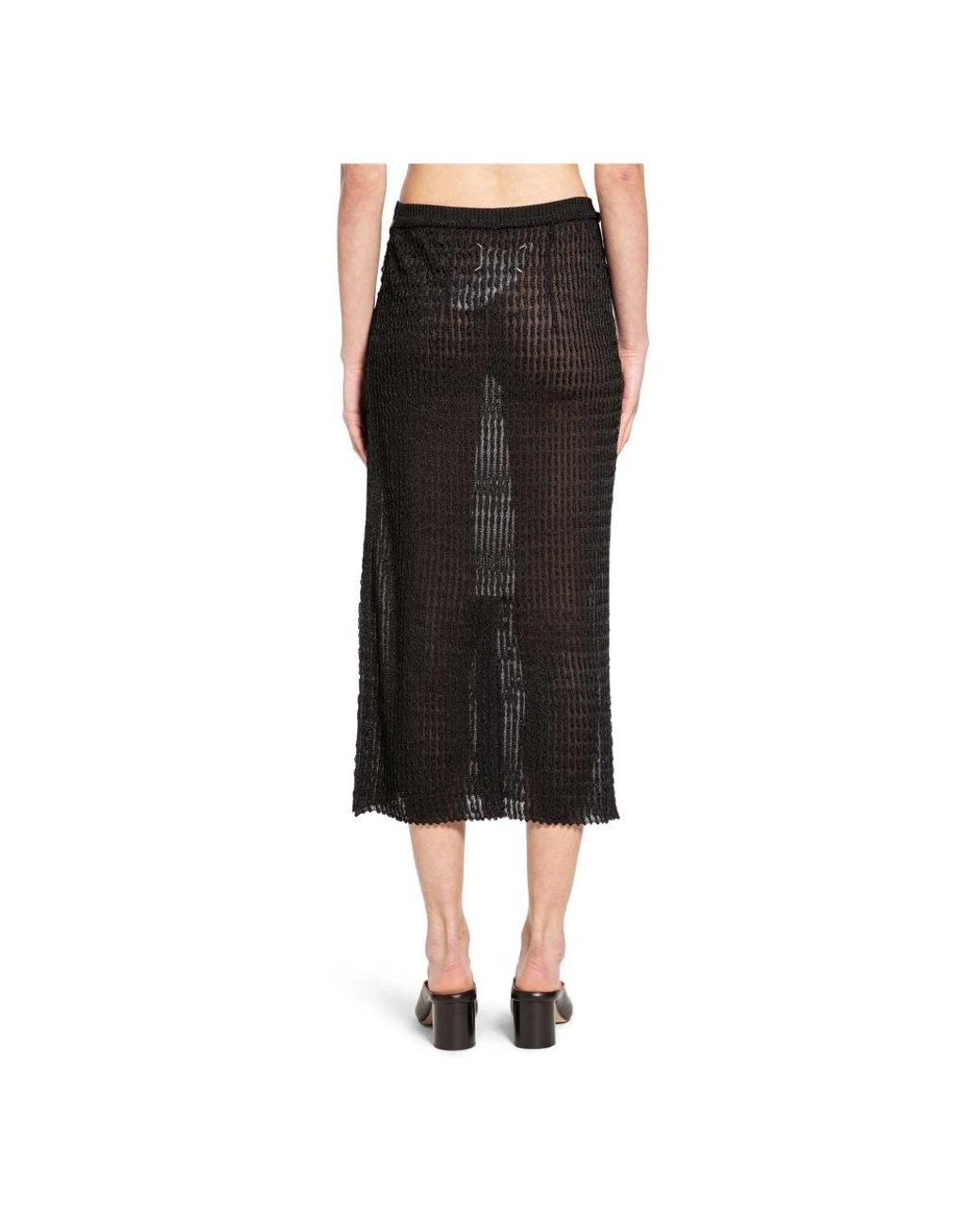 Maison Margiela Black Midi Skirts