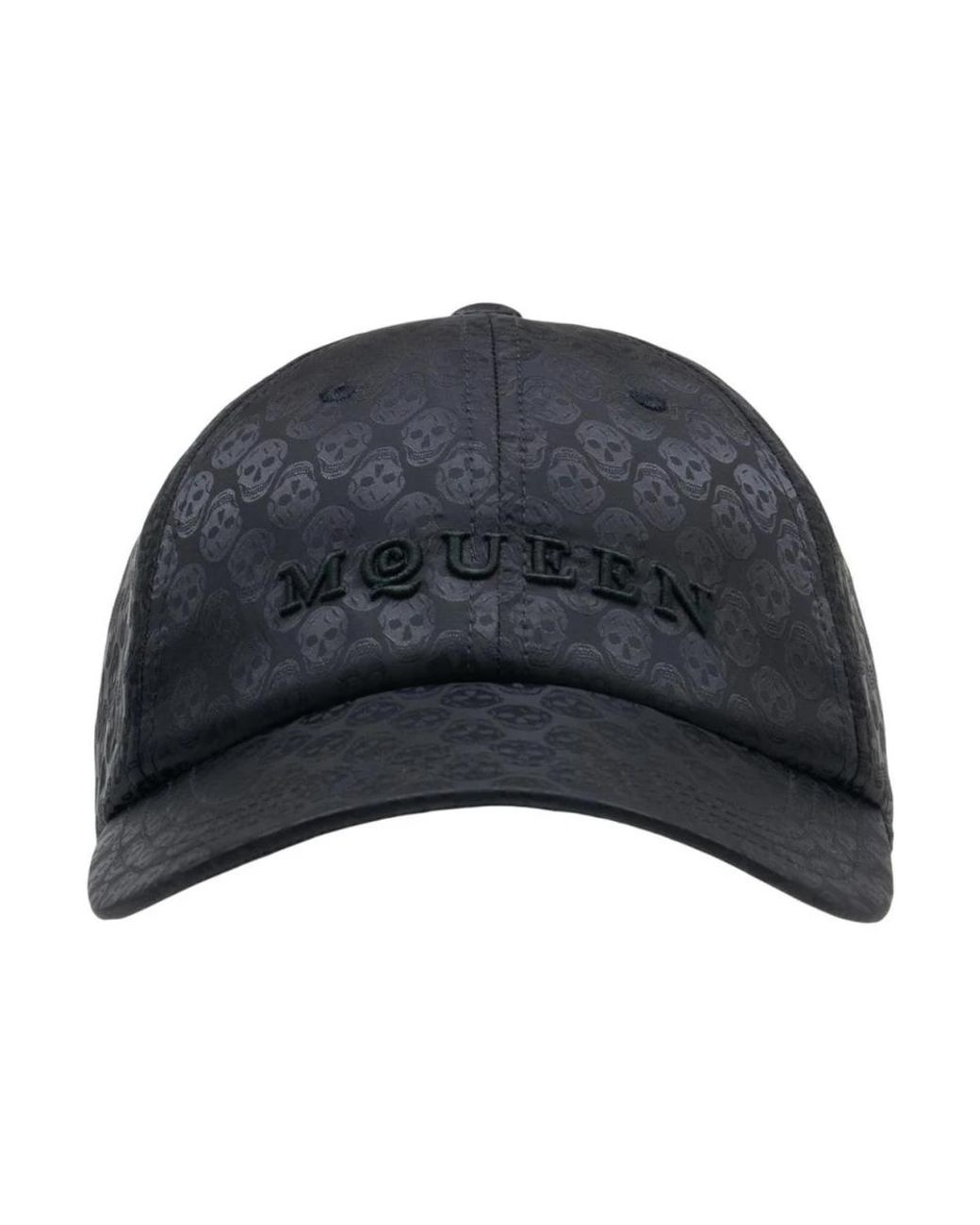 McQueen Skull Print Baseball Cap in Blue für Herren