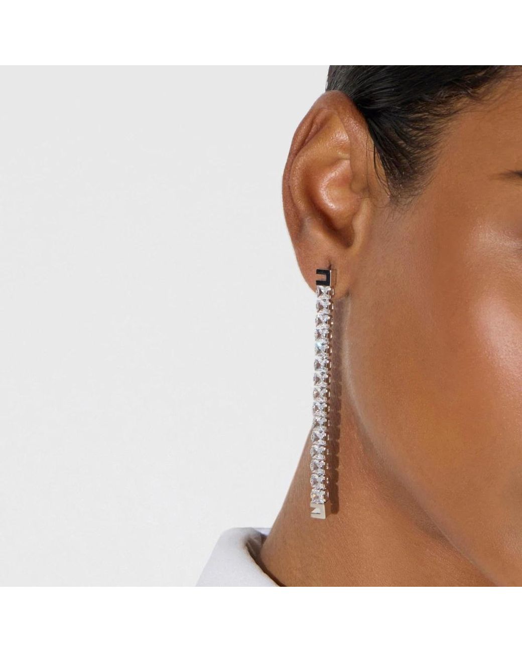 Elisabetta Franchi White Earrings