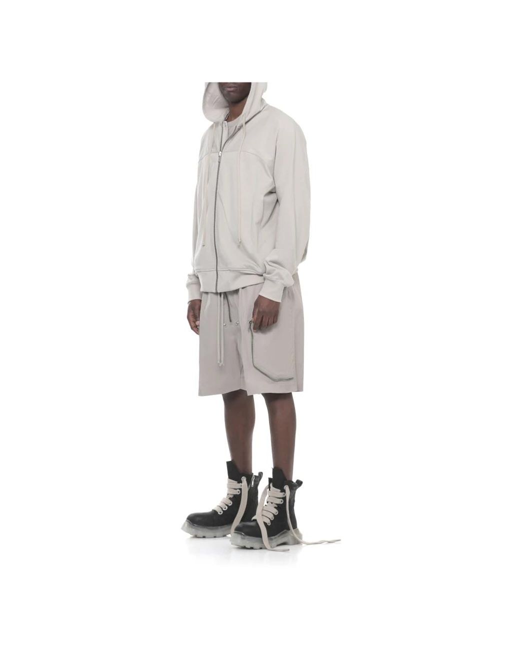 Rick Owens Gray Zip-Throughs for men