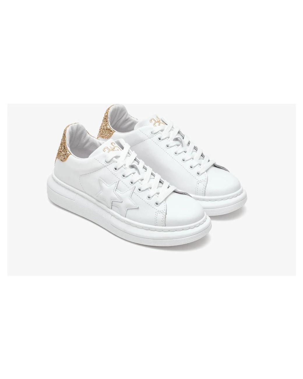 2 Star White Prime Star Sneaker