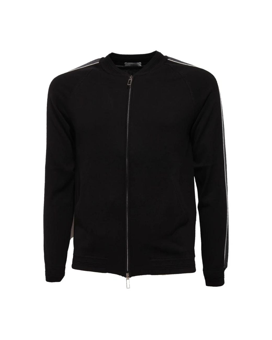 Paolo Pecora Black Zip-Throughs for men