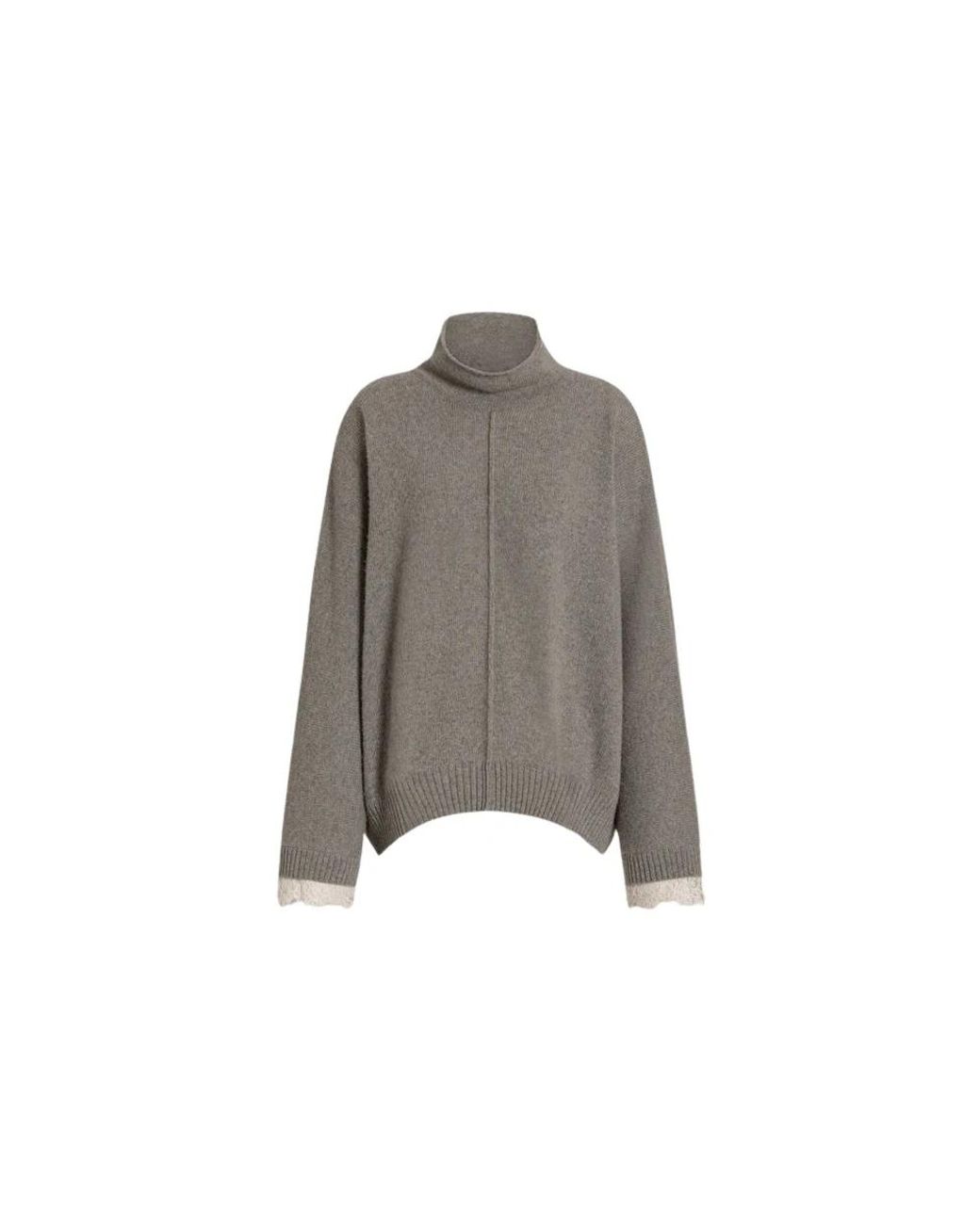 Alberta Ferretti Gray Cashmere Knitwear