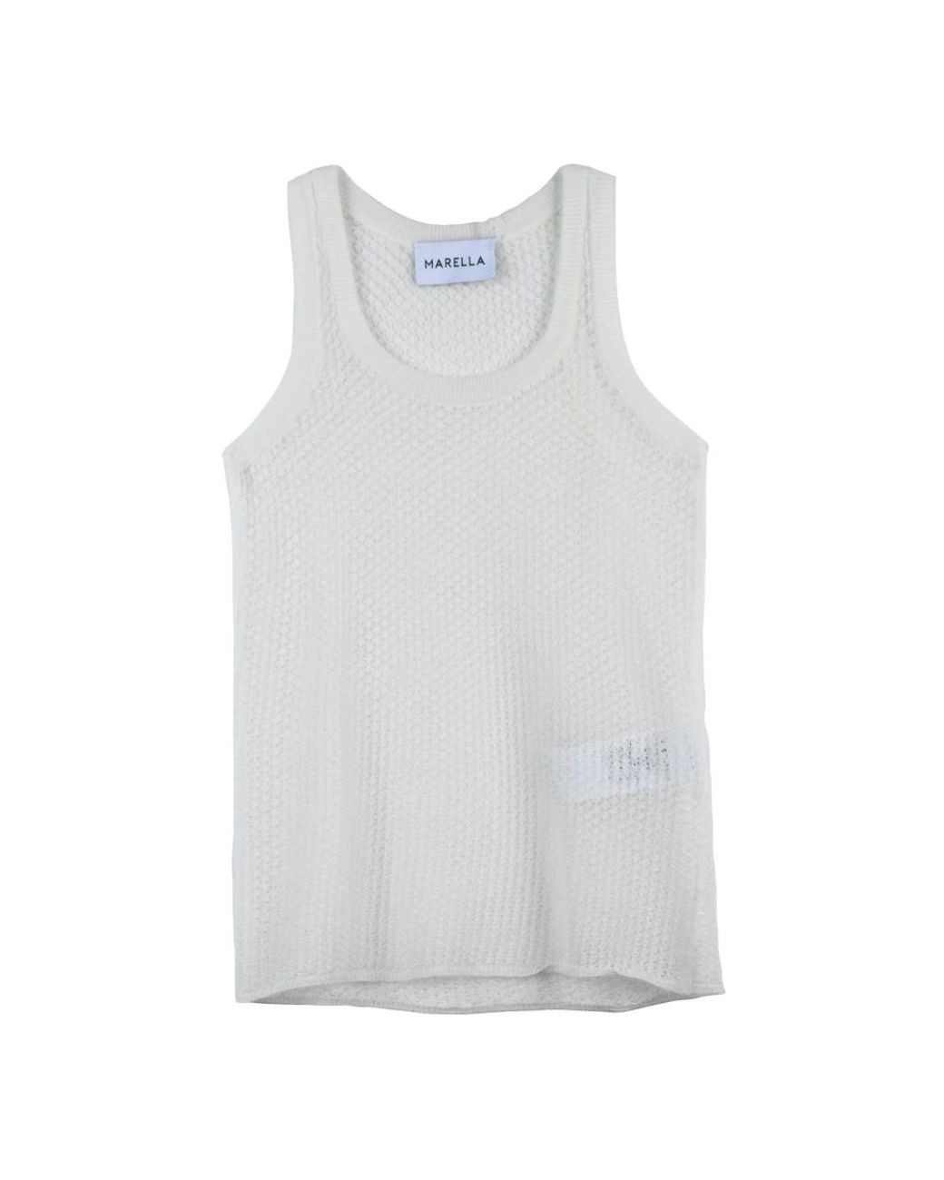 Marella White Sleeveless Tops