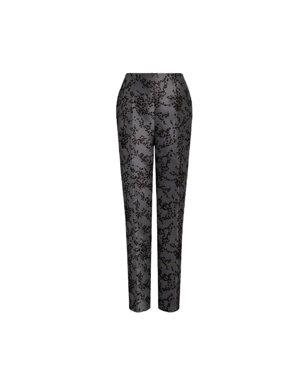Alberta Ferretti Black Straight Trousers