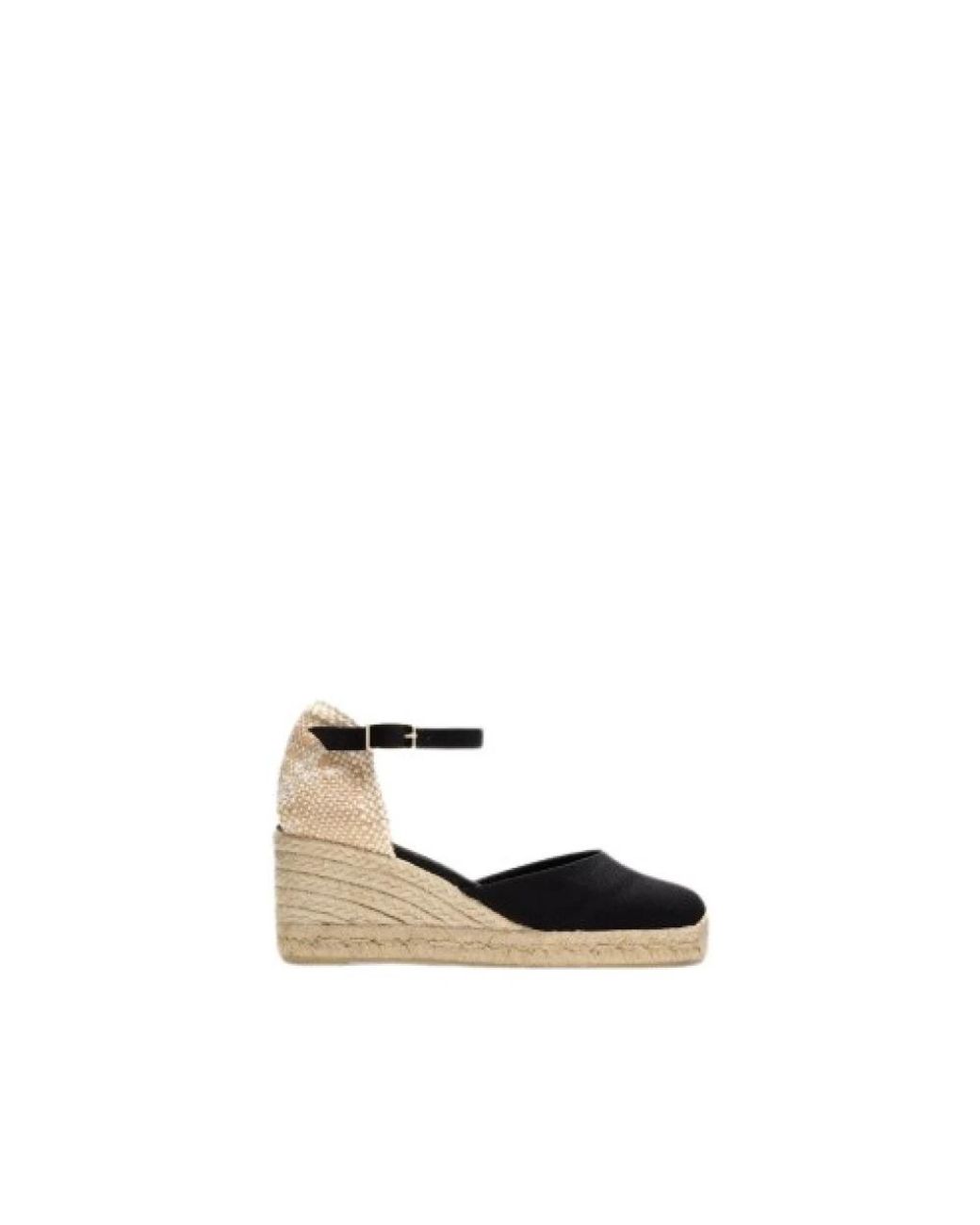 Castaner Black Wedges