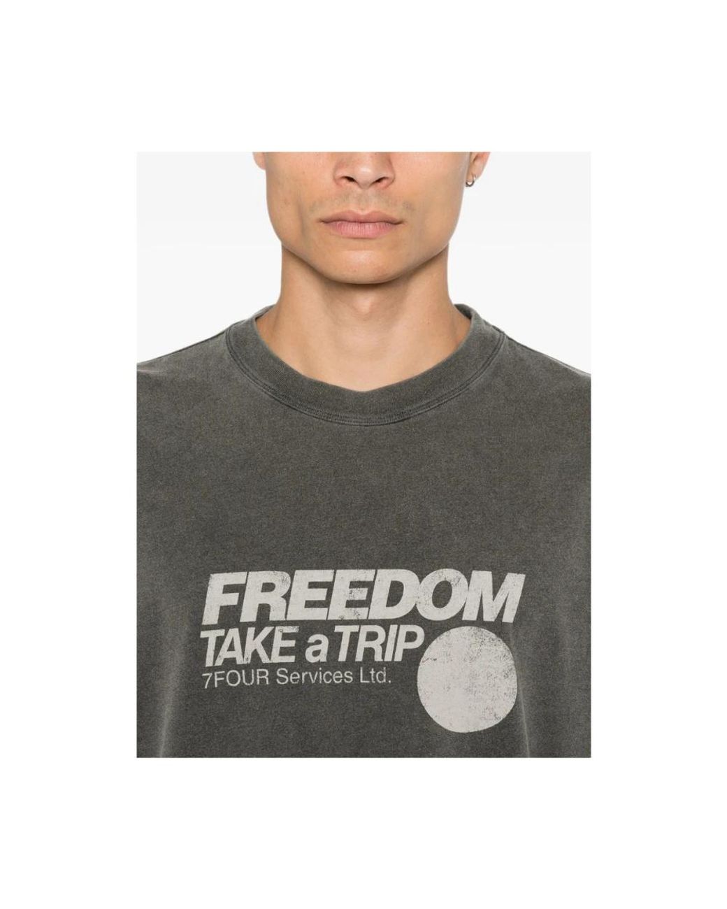 7 For All Mankind Gray T-Shirts for men