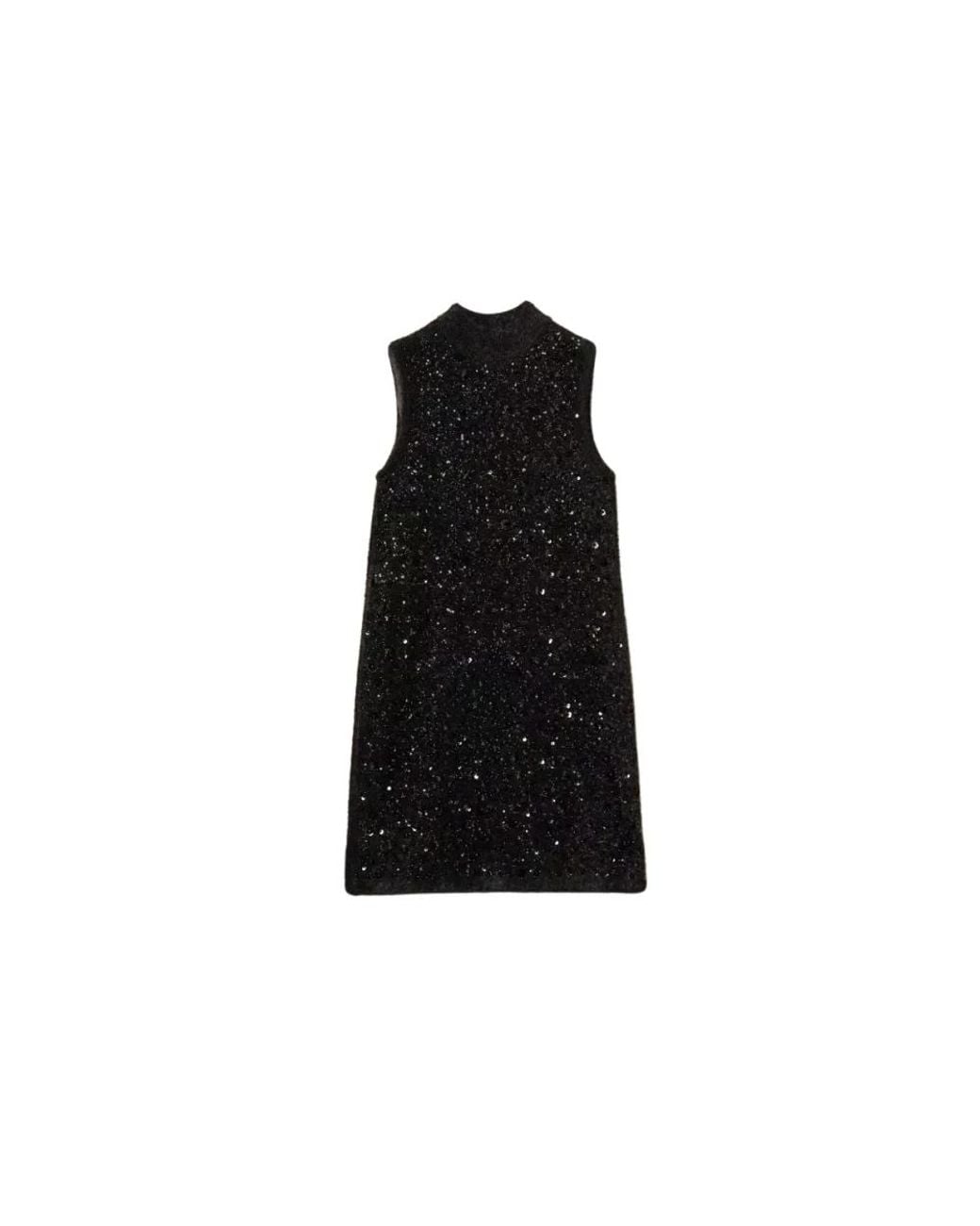 Twinset Black Knitted Dresses